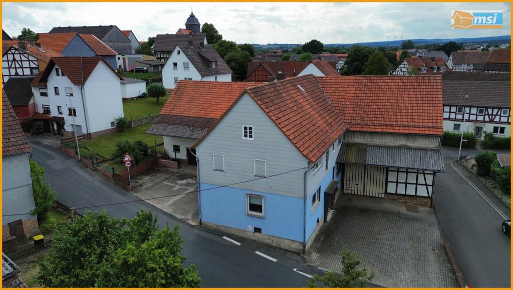 Blick auf den Hausgiebel