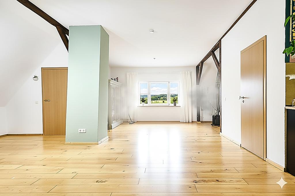 Das offene Wohn- und Esszimmer