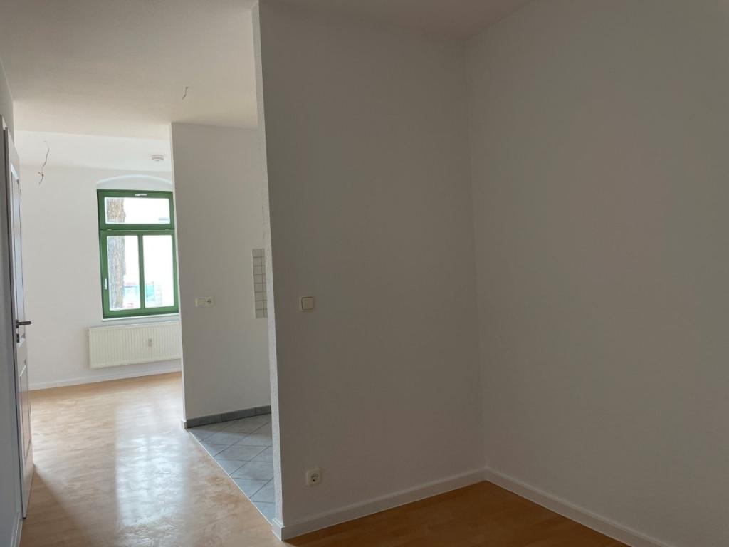 Schlafnische mit Blick zum Wohnzimmer