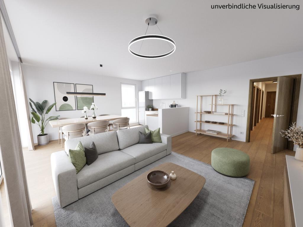 Großzügige 3-Zimmer-Wohnung mit XXL-Balkon im 1.OG -Neubau-Tiefgarage-Fahrstuhl! - Foto 1