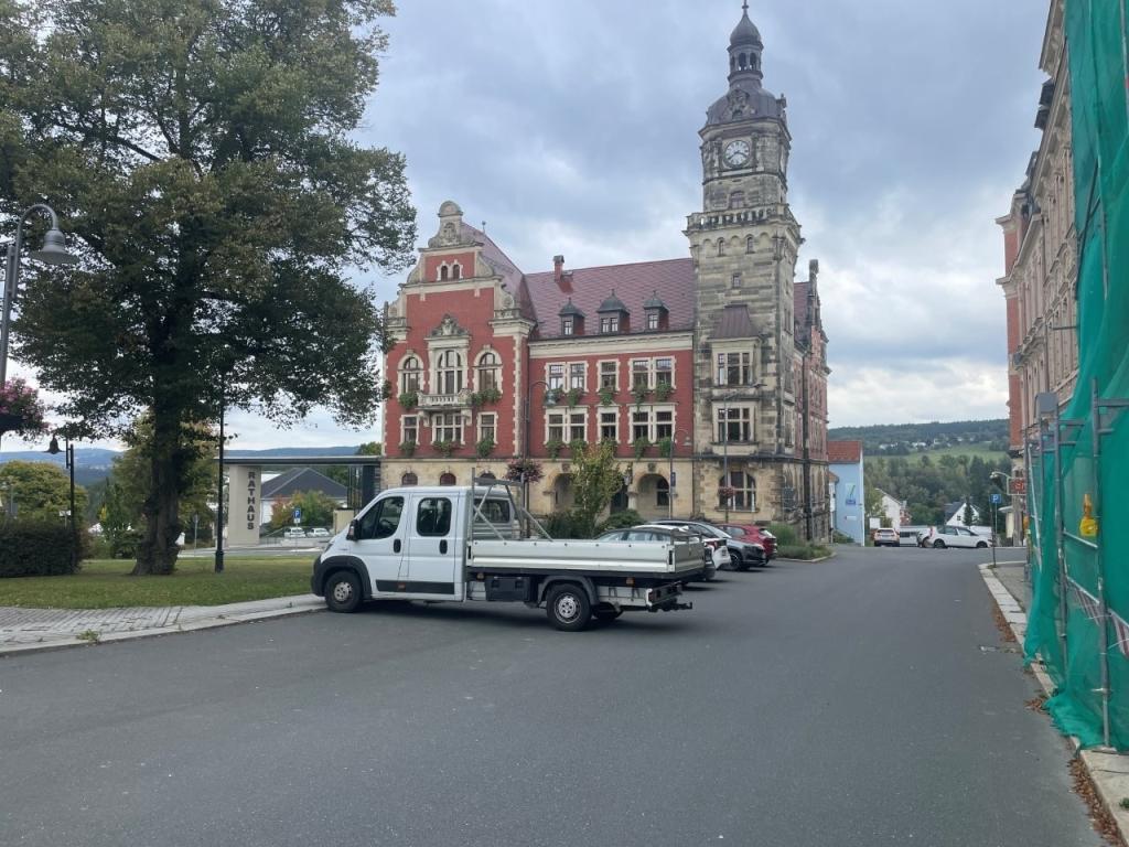 Blick zum Rathaus