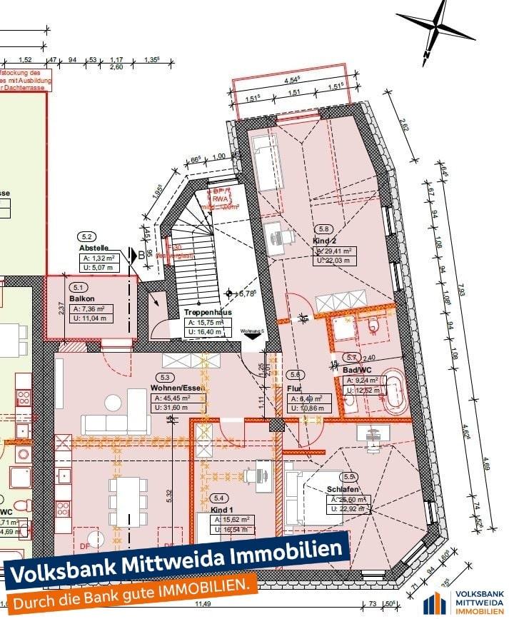 Familienfreundliche 4-Zimmer-Wohnung mit Balkon und großzügigem Wohnbereich - Foto 2