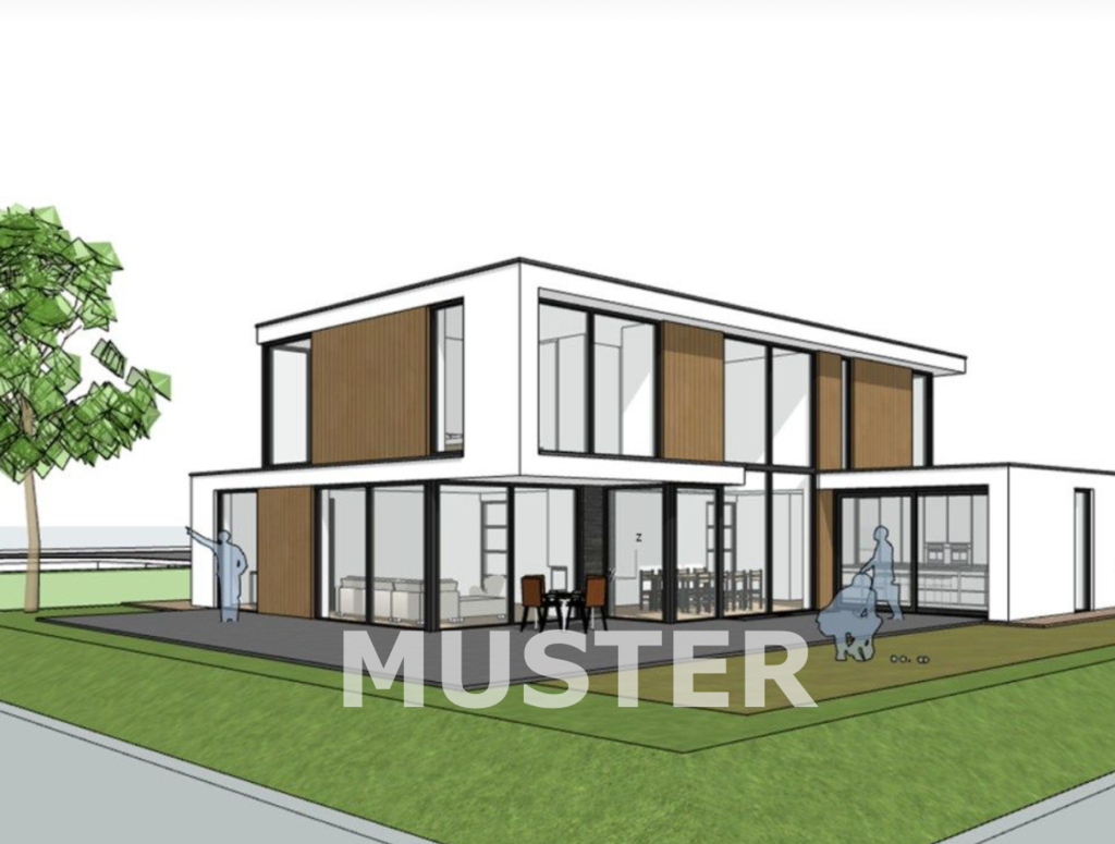 Musterhaus mögliche Bebauung