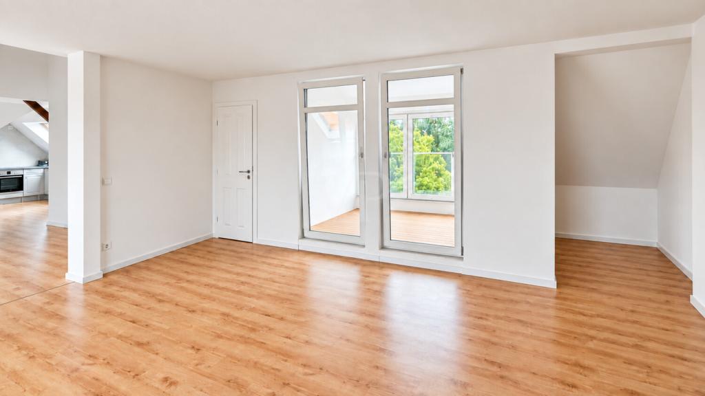 Erstbezug nach Sanierung: 3-Zimmer-Dachgeschosswohnung mit Loggia in Daberstedt! - Photo 2