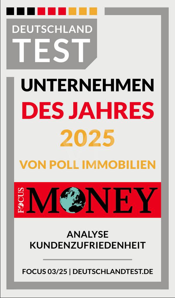 Siegel_DT_Unternehmen des Jahres_2025_VON POLL IMMOBILIEN