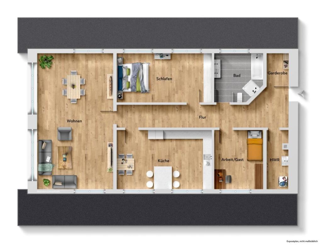 Grundriss Wohnung