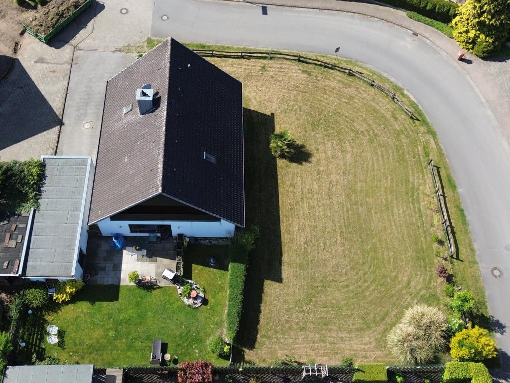 Haus mit Garten Ansicht von oben