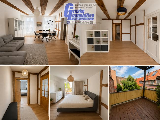 Wunderbare 3 Zimmerwohnung mit Balkon in der Altstadt von Stralsund - Photo 3