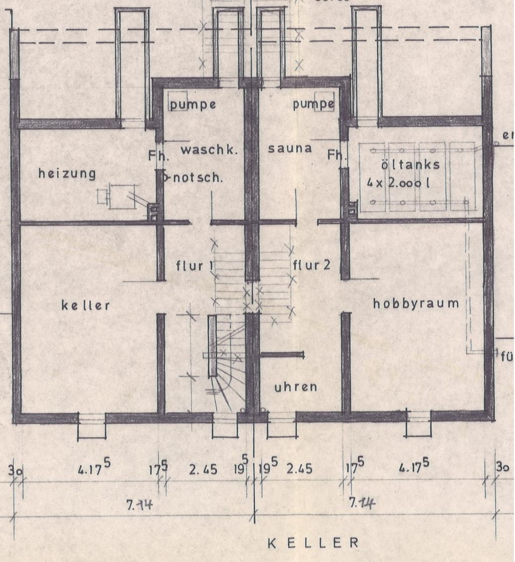 Grundriss Keller