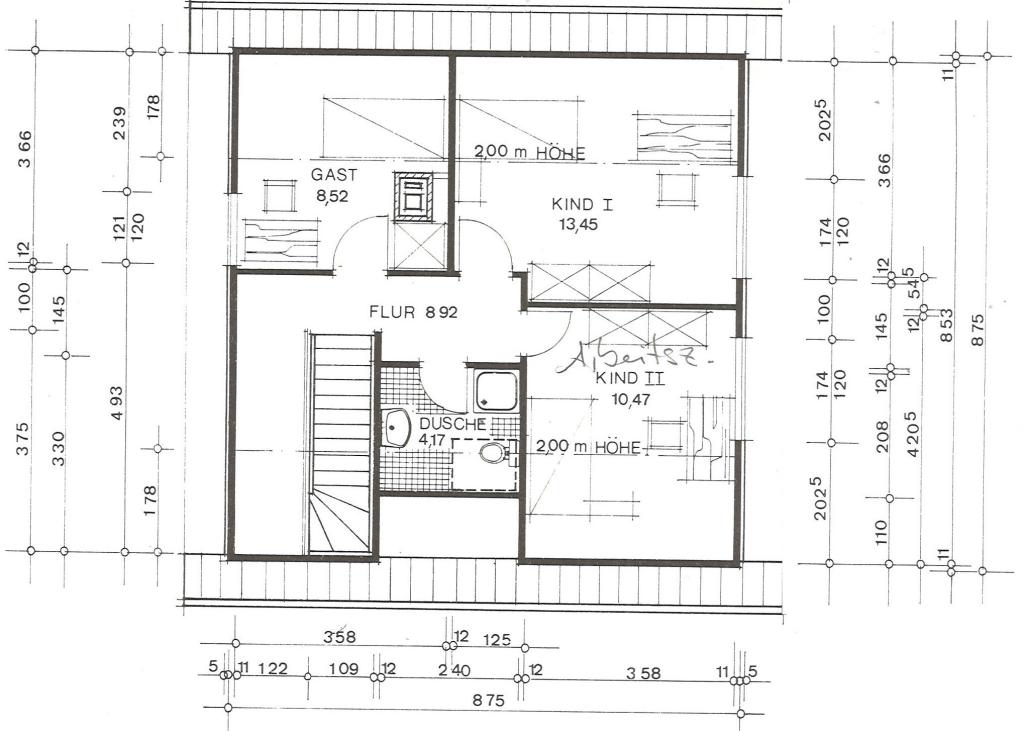 Grundriss 1. Etage