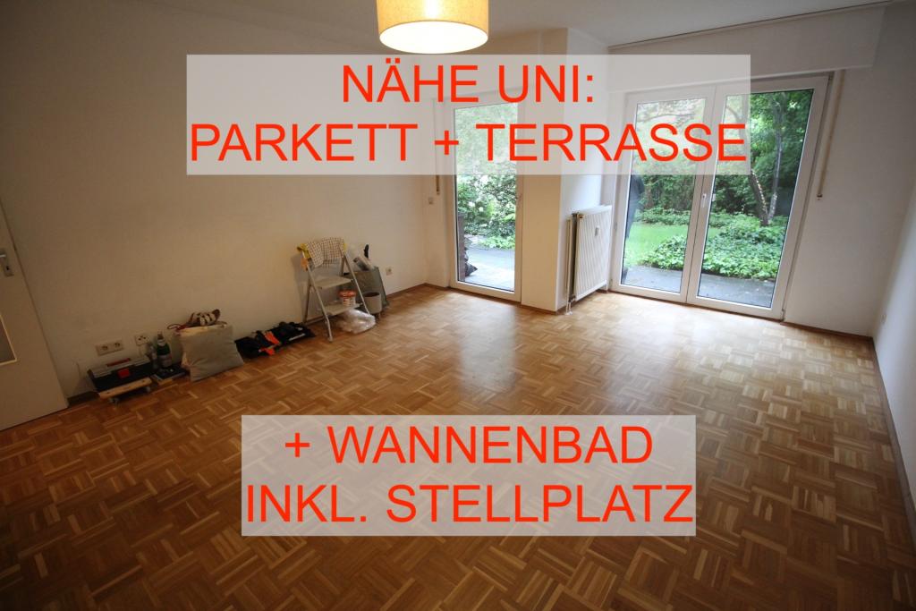 EXKLUSIV BILK NÄHE UNI HELL + RUHIG ERDGESCHOSS MIT TERRASSE KOMPLETT PARKETT WANNENBAD TG-STELLPL. - Foto 2