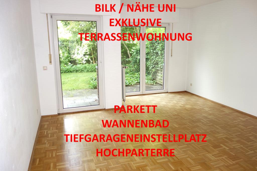 EXKLUSIV BILK NÄHE UNI HELL + RUHIG ERDGESCHOSS MIT TERRASSE KOMPLETT PARKETT WANNENBAD TG-STELLPL. - Photo 1