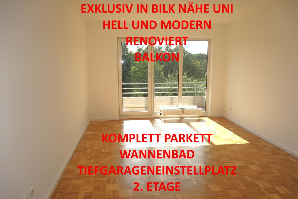 EXKLUSIV BILK NÄHE UNI HELL + RUHIG MIT BALKON KOMPLETT PARKETT WANNENBAD TG-STELLPL. / 2. ETAGE - Photo 5