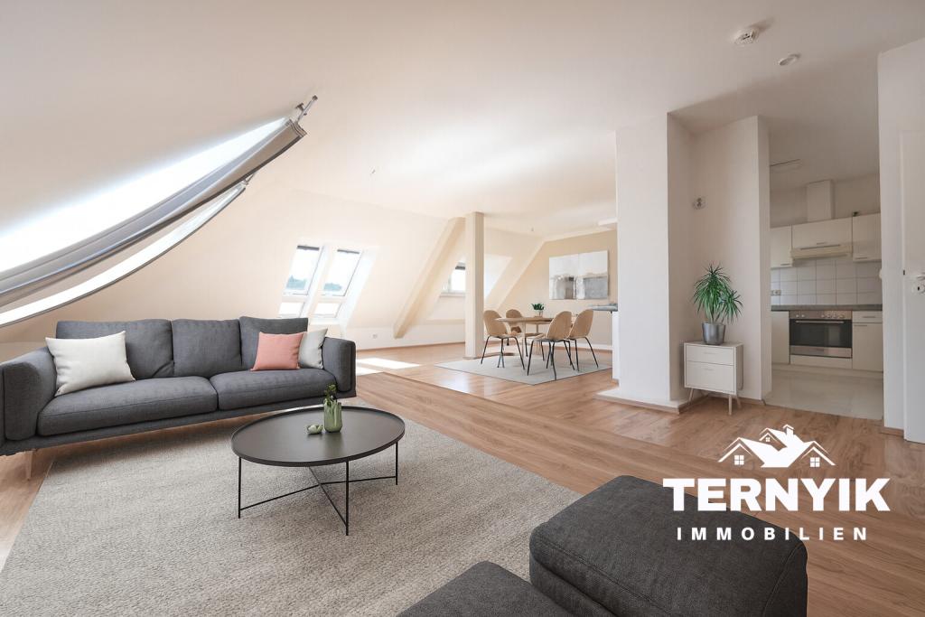 Wohntraum! Stilvolle 2-Zimmer-Dachgeschoss-Wohnung mit 80 qm WFL. Veste-Coburg-Blick! Loft-Charakter - Photo 1
