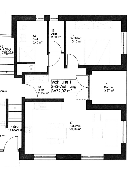 Erstbezug im Neubau: Klimatisierte Komfortwohnung mit Balkon, Lift & Stellplatz in Goldscheuer - Photo 2