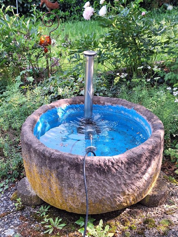 Springbrunnen im Garten