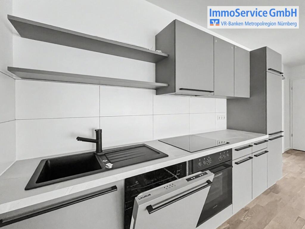 Erstbezug der modernen 2-Zi.-Wohnung mit Balkon, Einbauküche und Fußbodenheizung in Nürnberg-Nordost - Foto 4