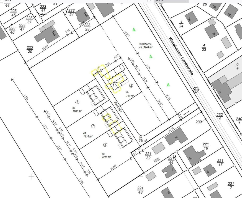 Lageplan Bauamt