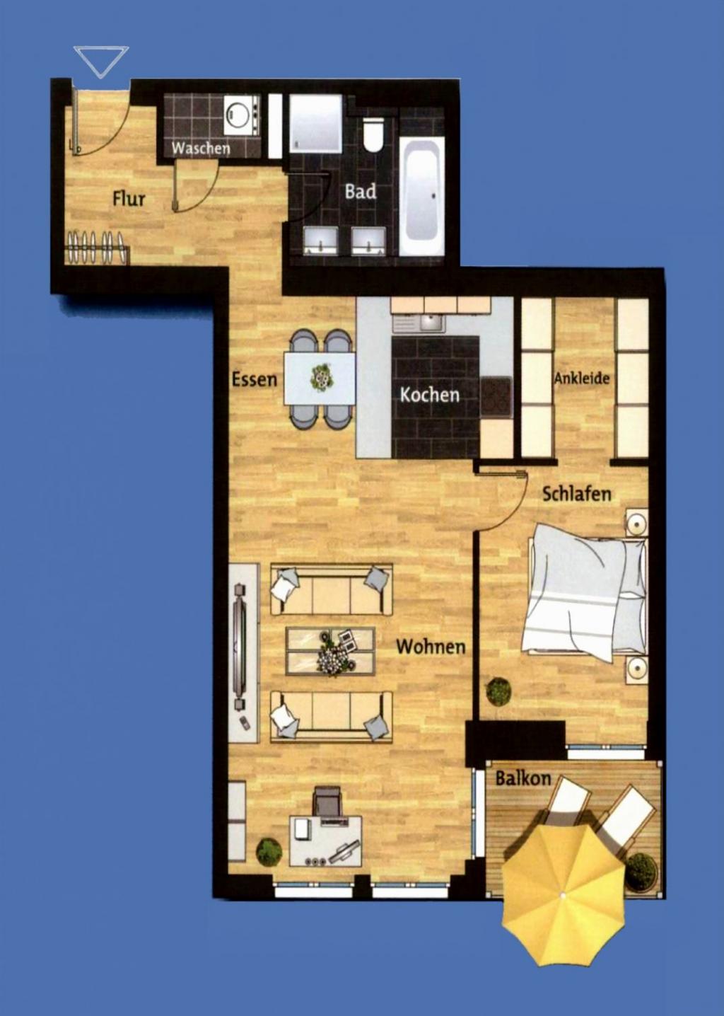 Grundriss 71,67 m²