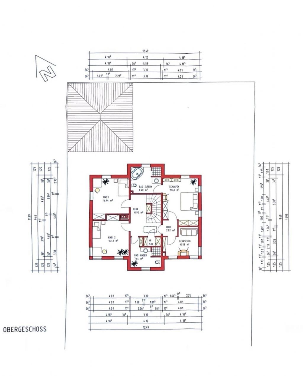 Grundriss Obergeschoss