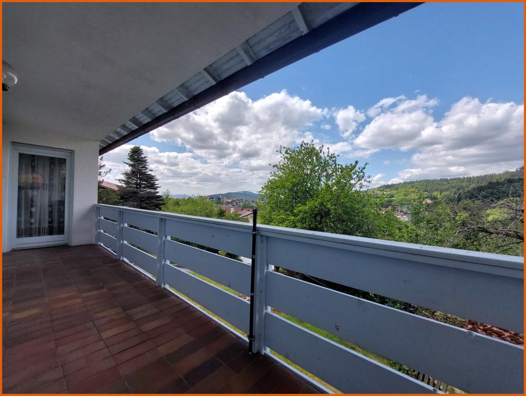 Balkon - Blick über Bodenmais