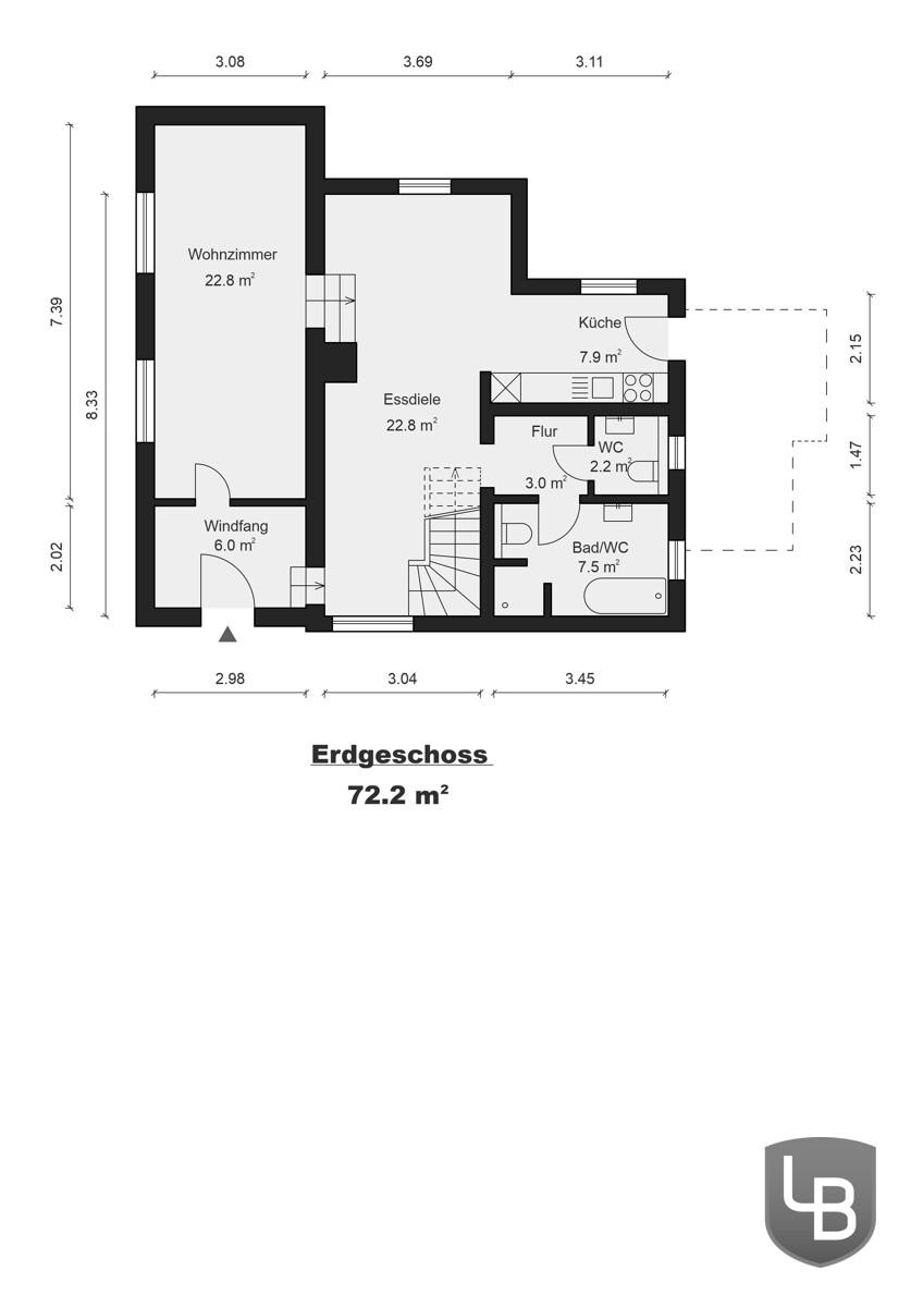 Wohnhaus Erdgeschoss