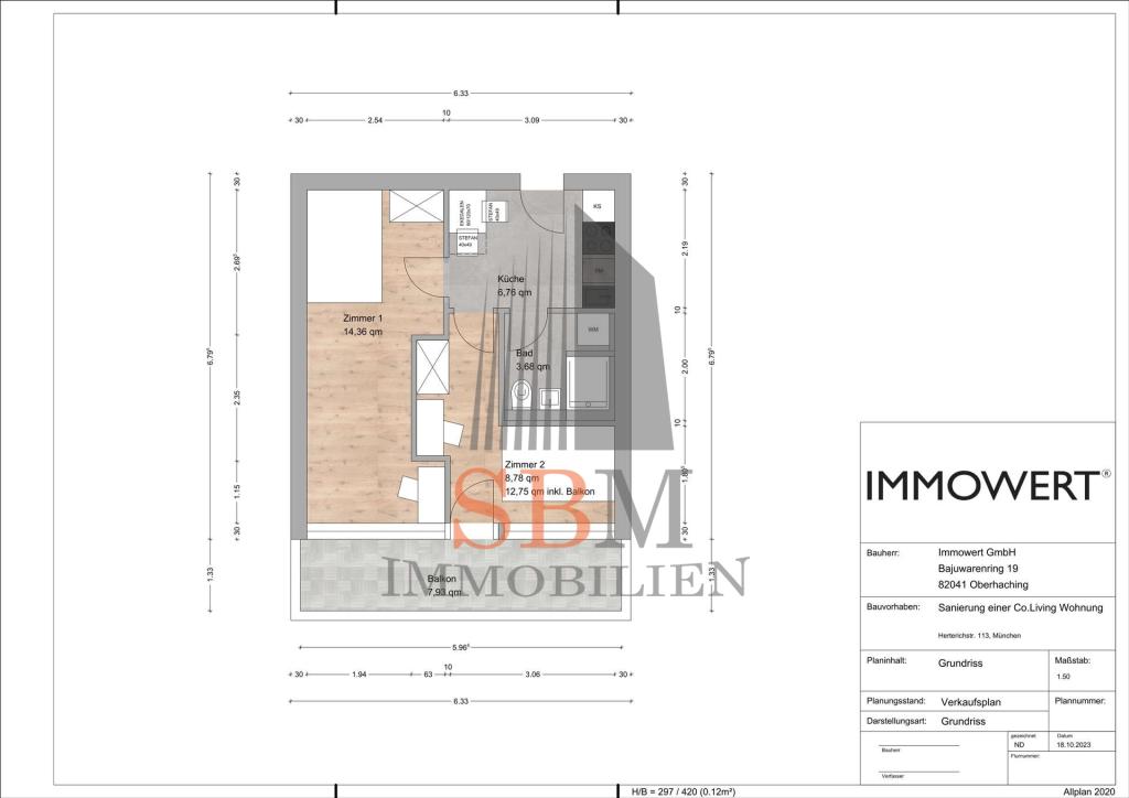 Schönes Zimmer in gemütlicher 3er-WG in Solln - Photo 1