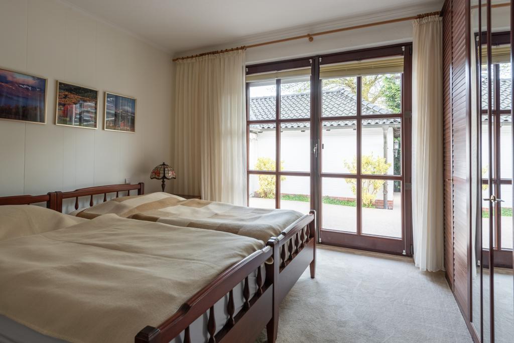 Das Schlafzimmer im Erdgeschoss