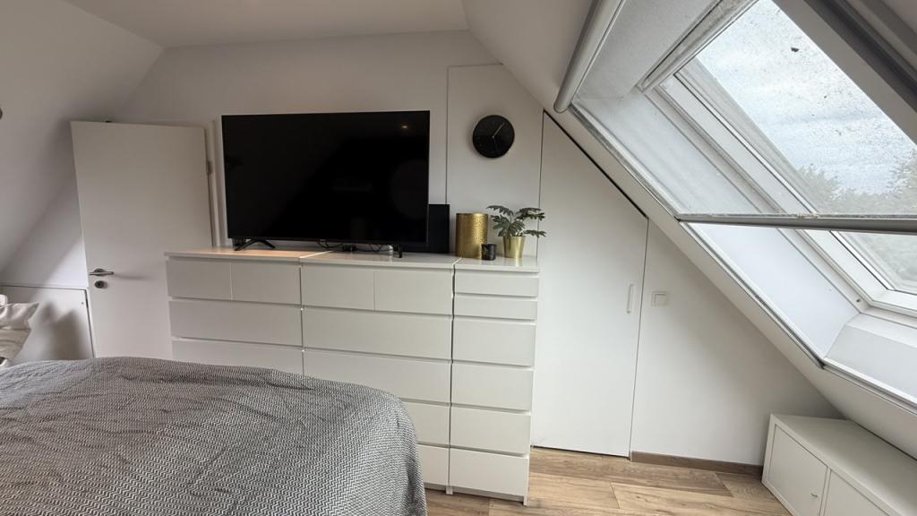 Schlafzimmer im Spitzboden