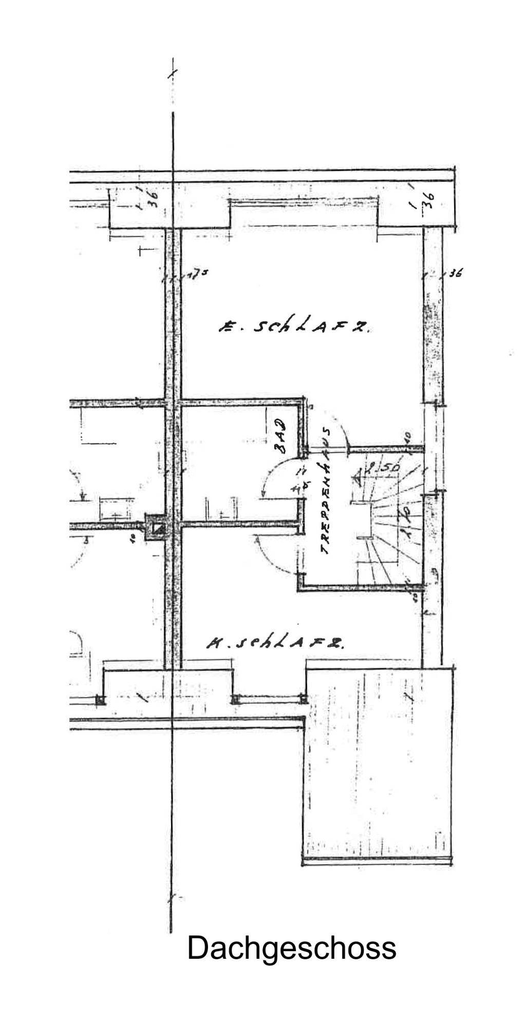 Zeichnung Dachgeschoss 