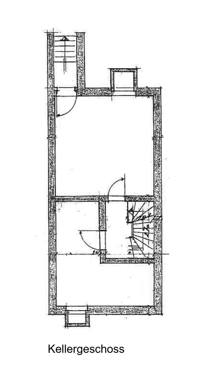 Zeichnung Kellergeschoss 