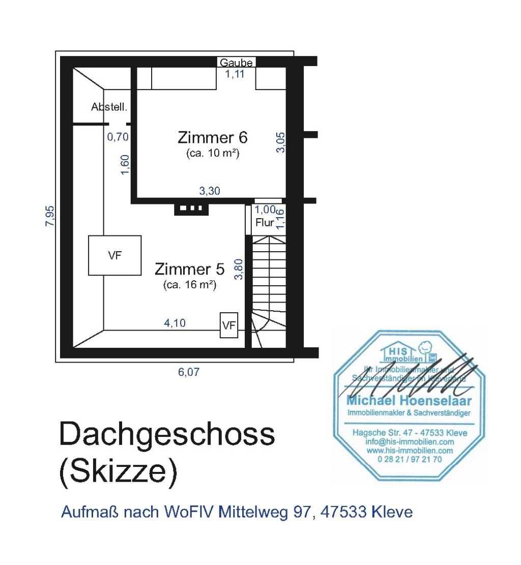 Zeichnung Dachgeschoss