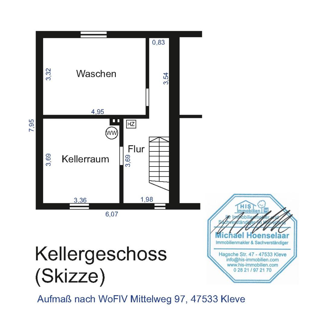 Zeichnung Kellergeschoss