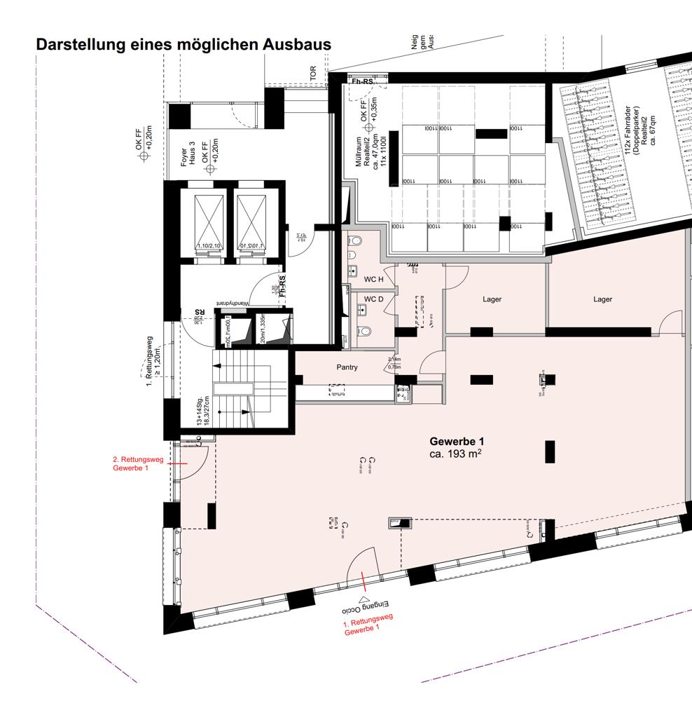 Grundriss Fläche EG