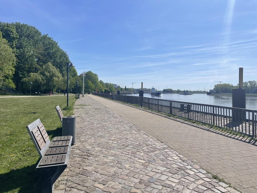 Weser in 400m Entfernung