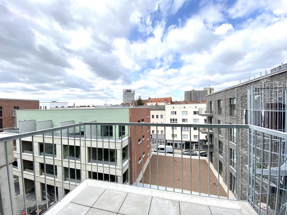 Blick vom Balkon
