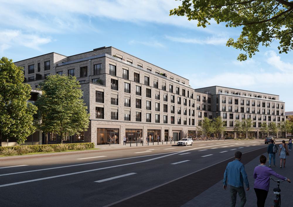 Visualisierung Außenansicht Straße