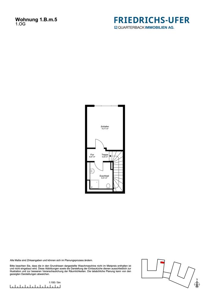 Grundriss Maisonette 0.B.m.5-2