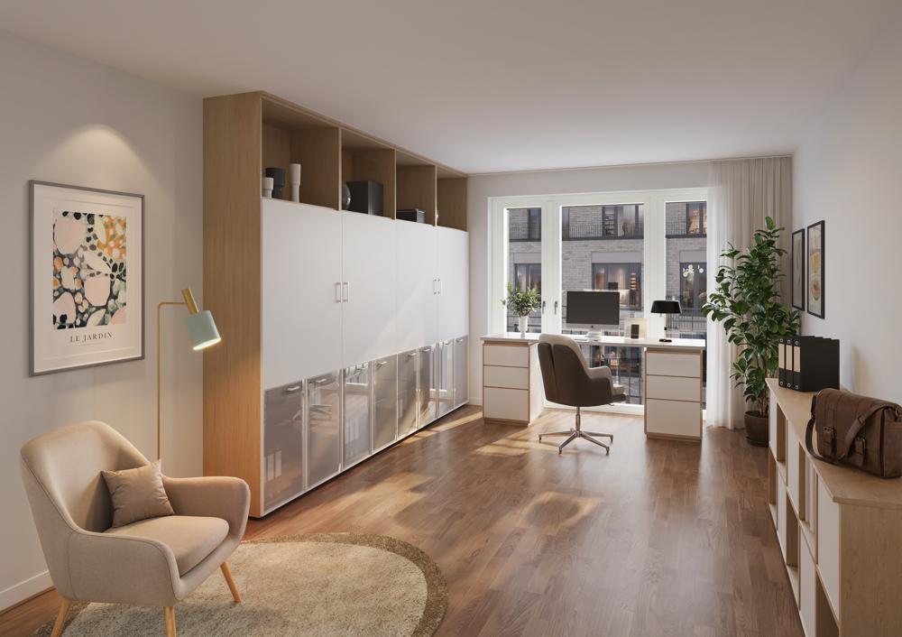 Visualisierung Schlaf-/Arbeitszimmer