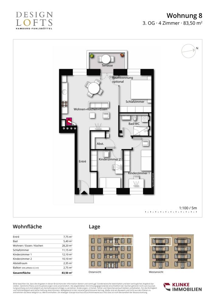 Design Lofts - Grundriss WE8