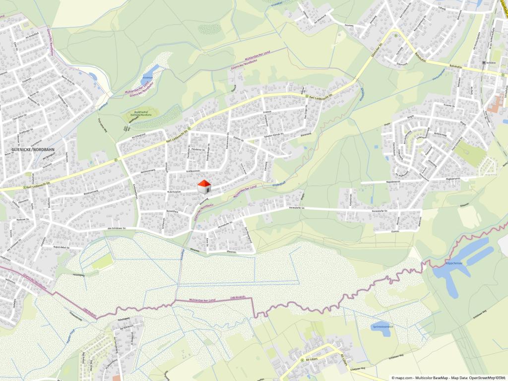 Geolyzer Kartenausschnitt