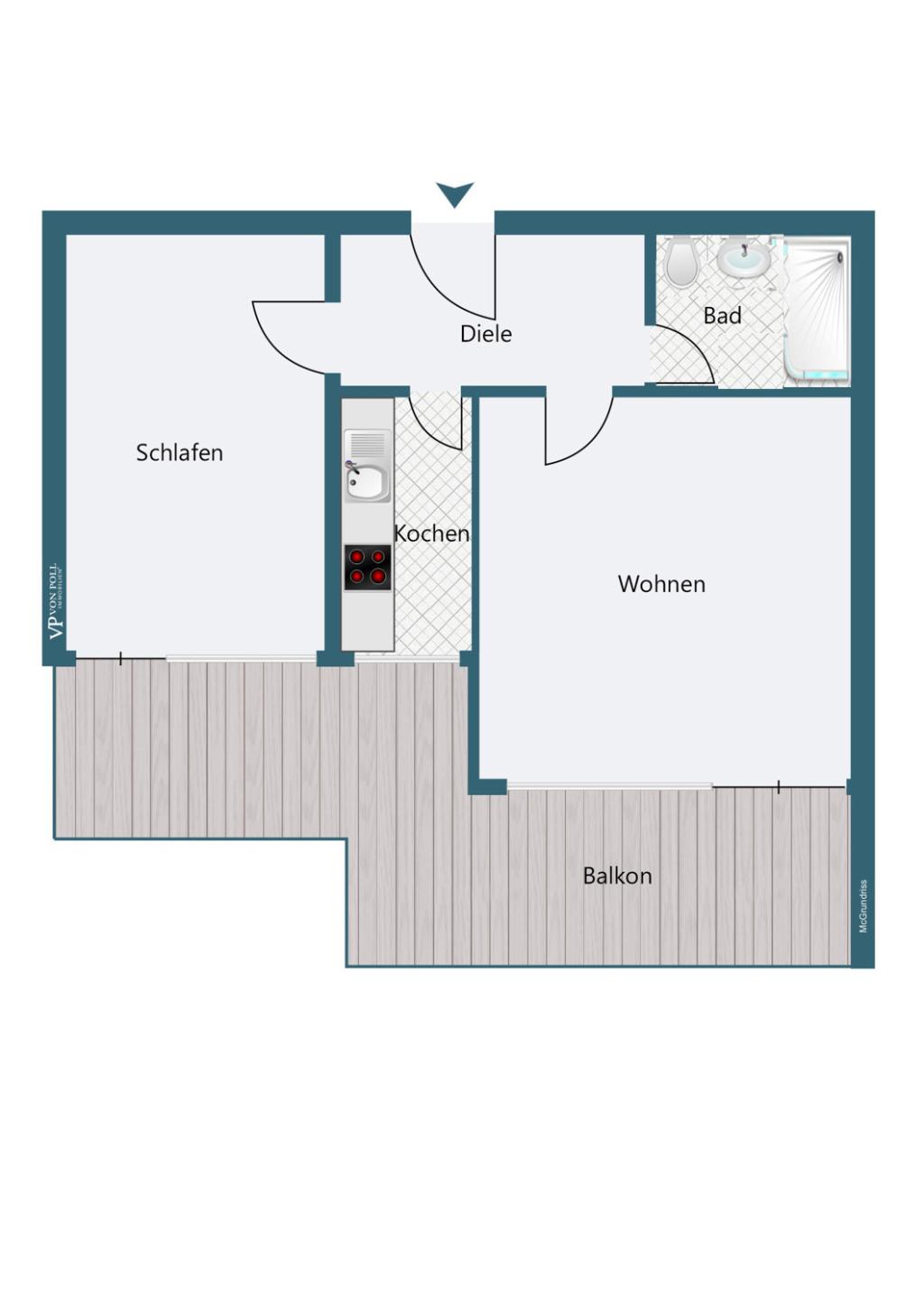 Grundriss Wohnung