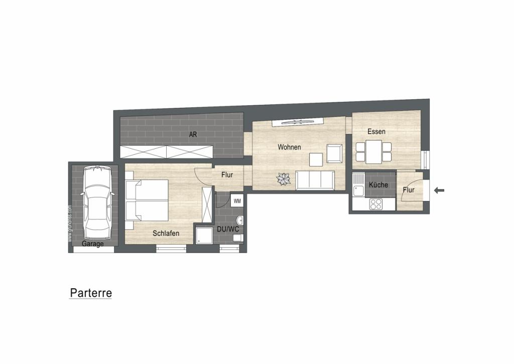 Hinterhaus Parterre Kosm