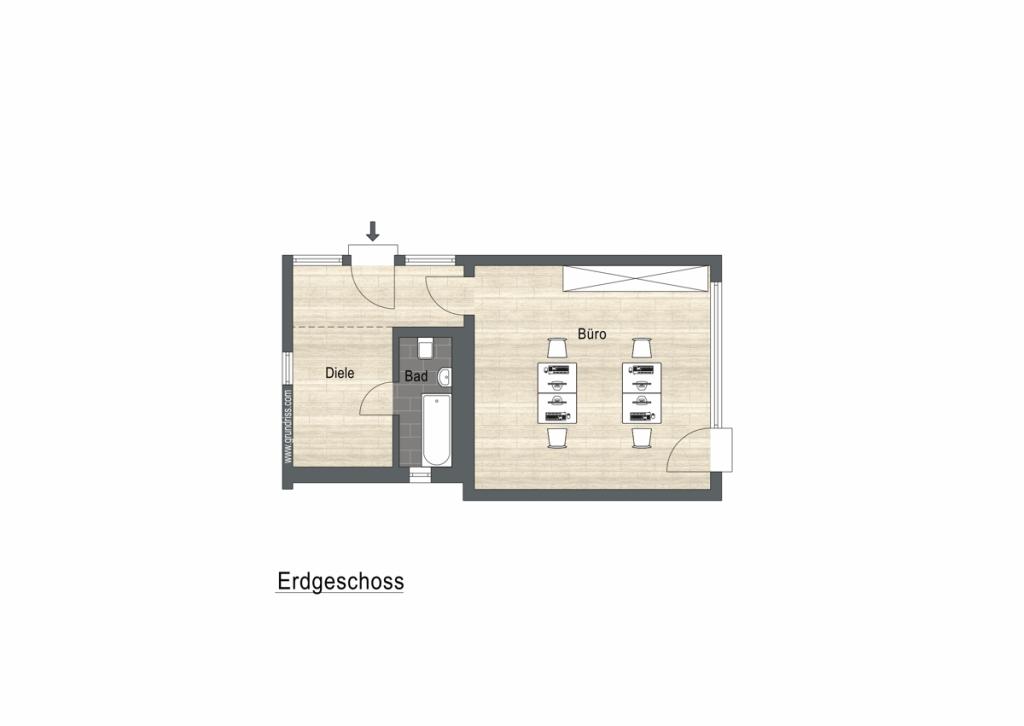 Hinterhaus EG Büro