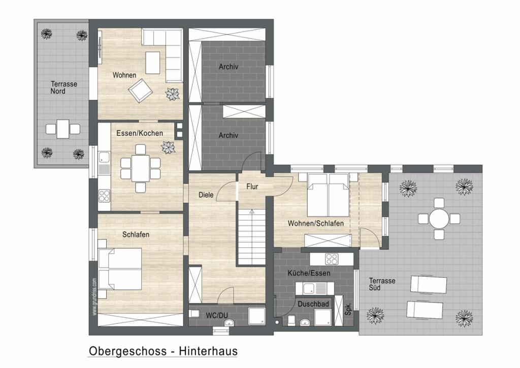 Hinterhaus Obergeschoss