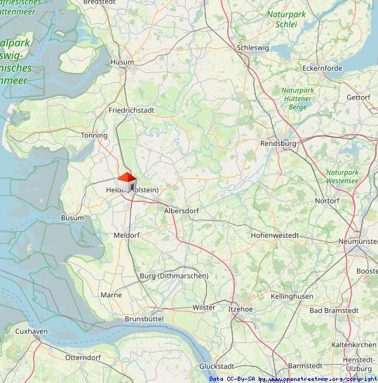 Lage in Schleswig-Holstein