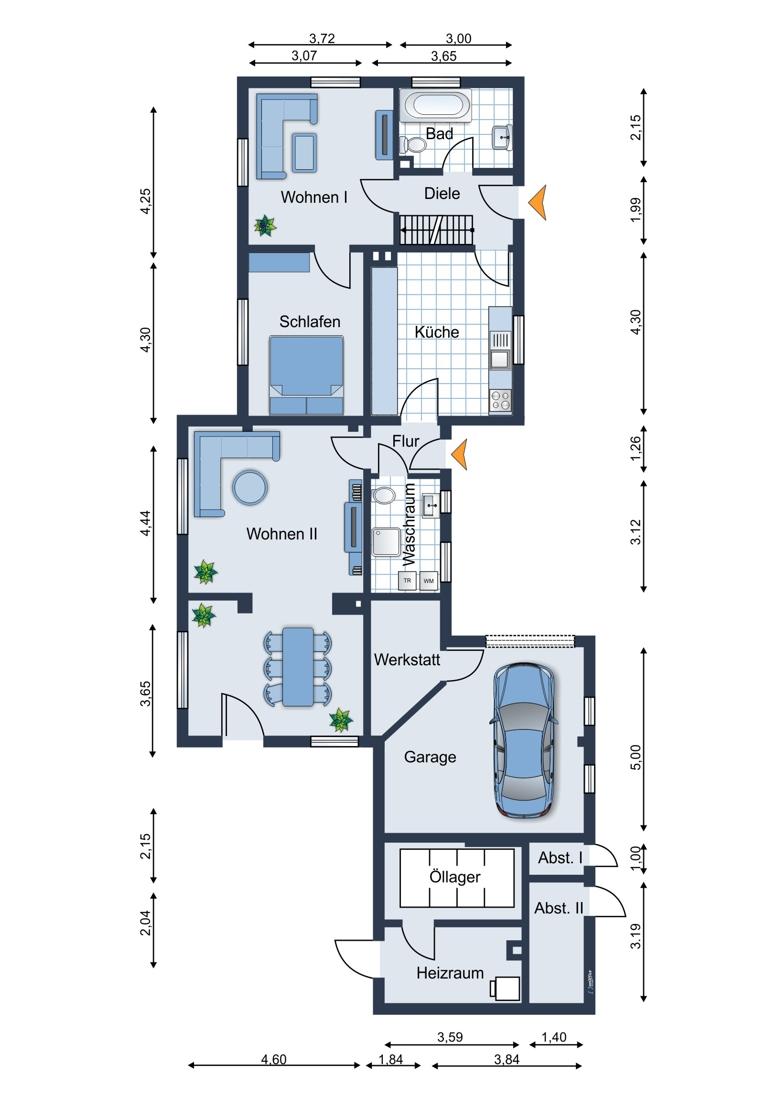 Vorderhaus Erdgeschoss