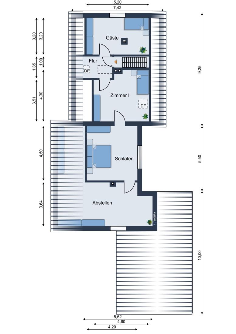Vorderhaus Obergeschoss