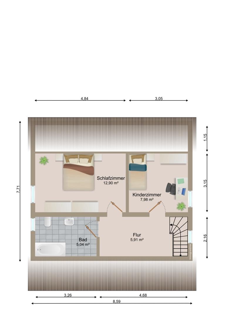 Grundriss Dachgeschoss