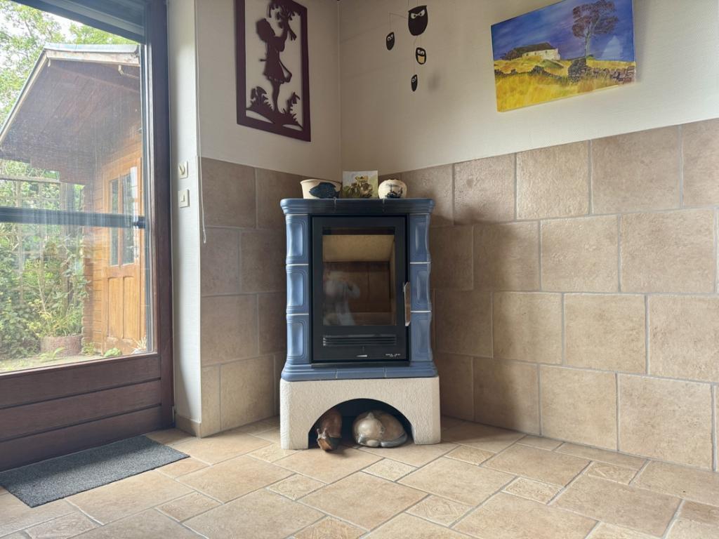 Kamin im Wohnzimmer 